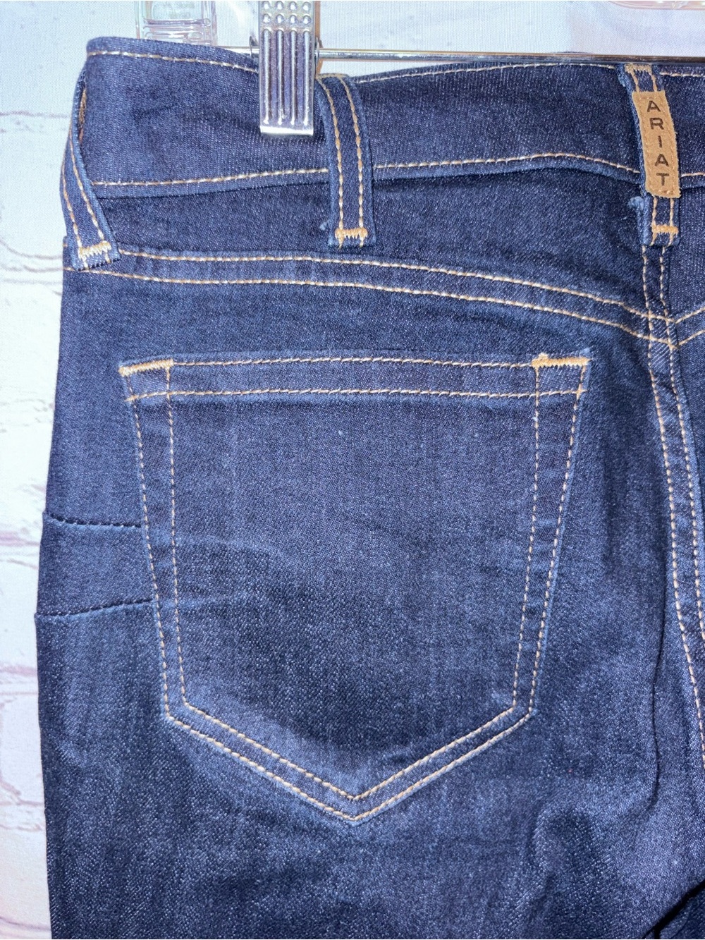 Ariat Jeans High Rise Flare 29R Dark Wash Inseam 31 Women’s Cowgirl Western - Picture 9 of 16